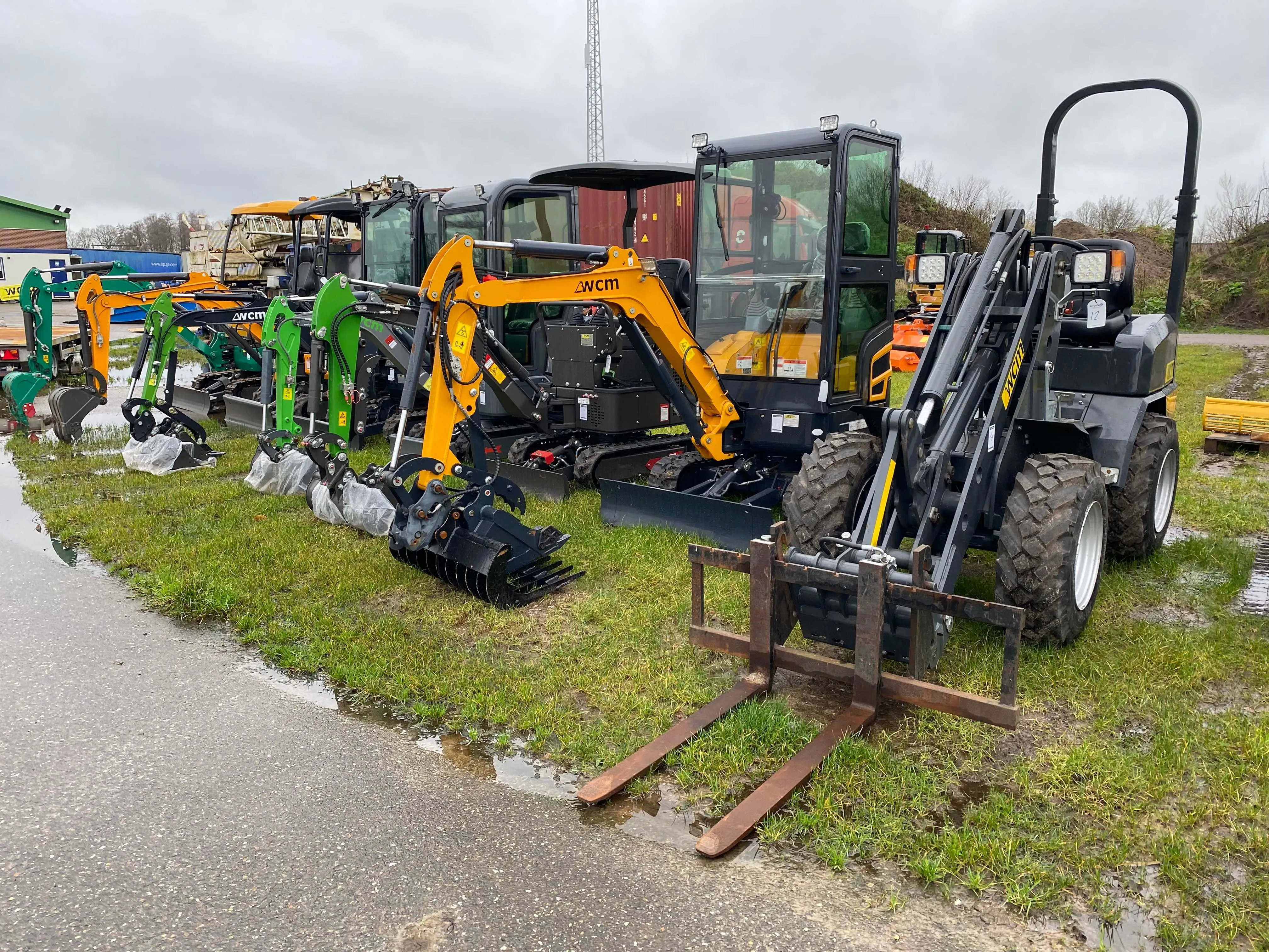 Grondverzetmachines, uitrustingsstukken, onderdelen en toebehoren