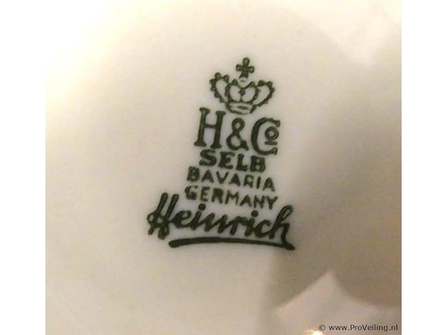 Groot heinrich h&c selb bavaria germany heinrich porseleinen servies - afbeelding 2 van  5