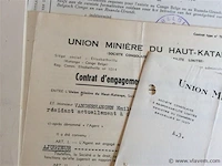Groot lot documenten union minière - afbeelding 3 van  5