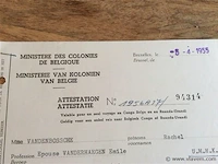 Groot lot documenten union minière - afbeelding 4 van  5