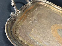 Groot ooit verzilverd geweest dienblad - afbeelding 3 van  5