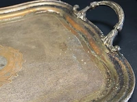Groot ooit verzilverd geweest dienblad - afbeelding 4 van  5