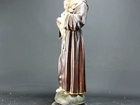 Groot oud aardewerk beeld antonius van padua - afbeelding 3 van  5
