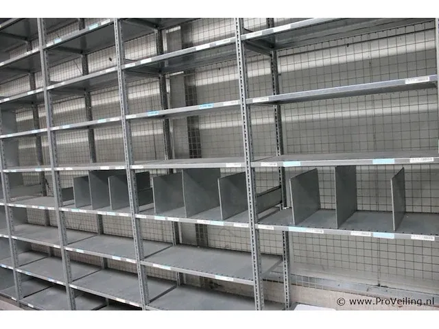Grootvakstelling 10 rijen met vakken - 1000x50x600cm - afbeelding 2 van  3