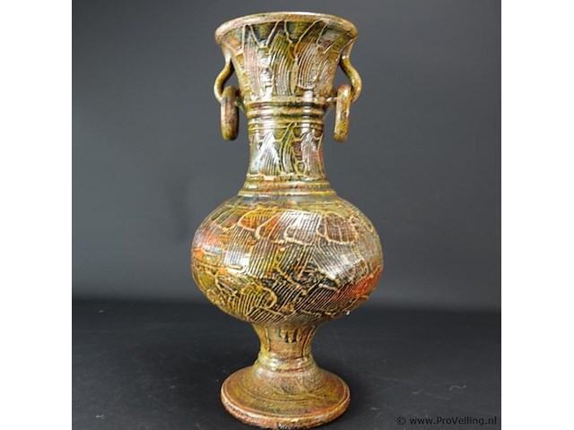 Grote aardewerk ringeloor kan - afbeelding 2 van  5