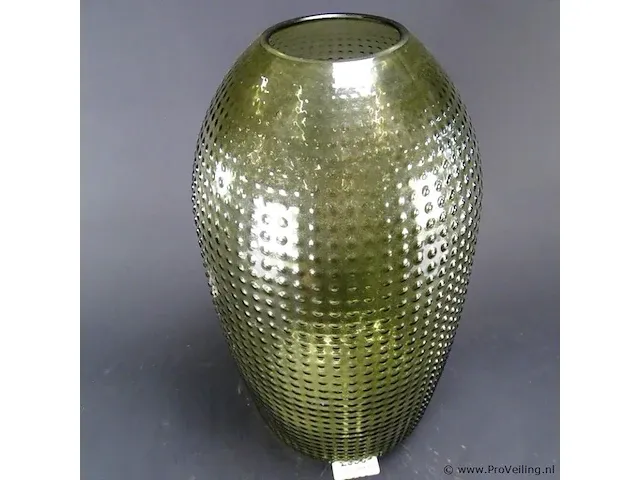 Grote design stippelglazen vaas - afbeelding 3 van  5