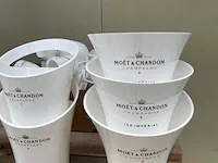 Grote en kleine koelers en glazen moët chandon, wit - afbeelding 4 van  7