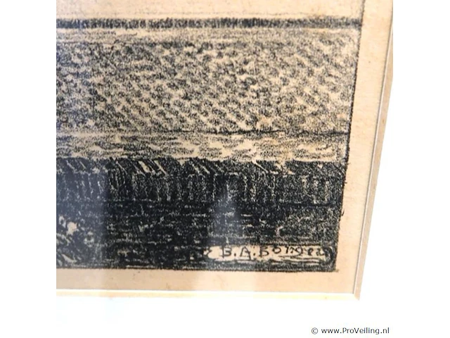 Grote ets berend adrianus bongers het gemeenlandshuis (“huyterhuis”) in delft - afbeelding 4 van  5