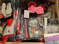 Grote hoeveelheid halloween producten in diverse dozen w.o. maskers, verkleedkleding, schmink, accessoires ... - afbeelding 4 van  27