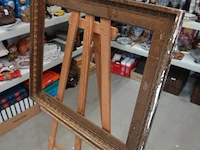 Grote klassieke houten lijst binnenmaat 51x60cm - afbeelding 3 van  5