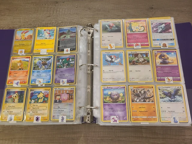 Grote map gevuld met (zeldzame) pokémon kaarten + gevulde deckbox - afbeelding 11 van  67
