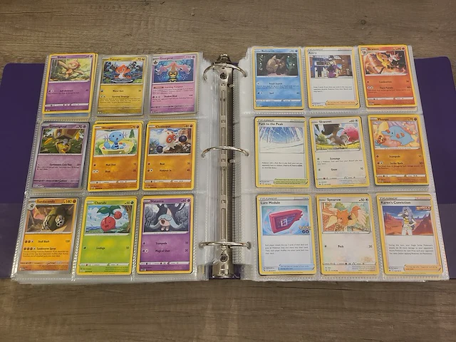 Grote map gevuld met (zeldzame) pokémon kaarten + gevulde deckbox - afbeelding 19 van  67