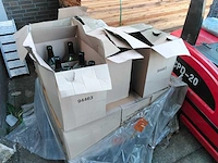 Grote pallet met decoflessen - afbeelding 1 van  3