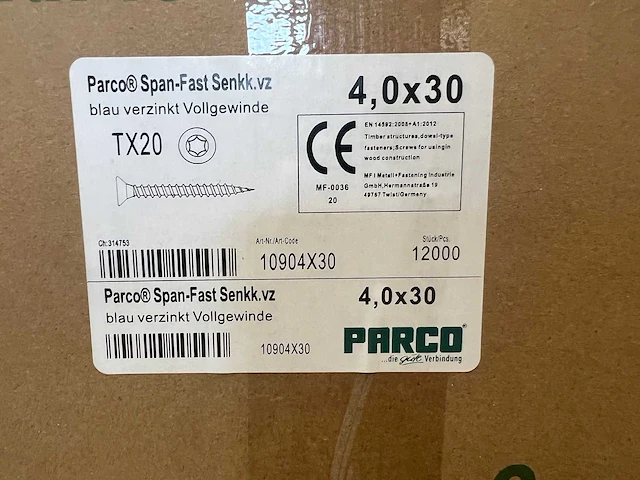 Grote partij schroeven (32400 stuks) halve pallet - afbeelding 3 van  10