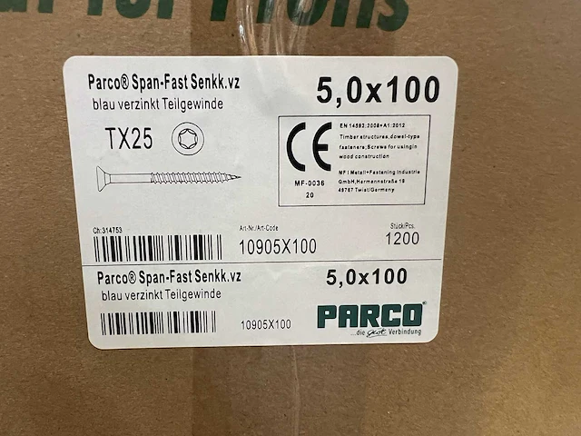 Grote partij schroeven (32400 stuks) halve pallet - afbeelding 2 van  10