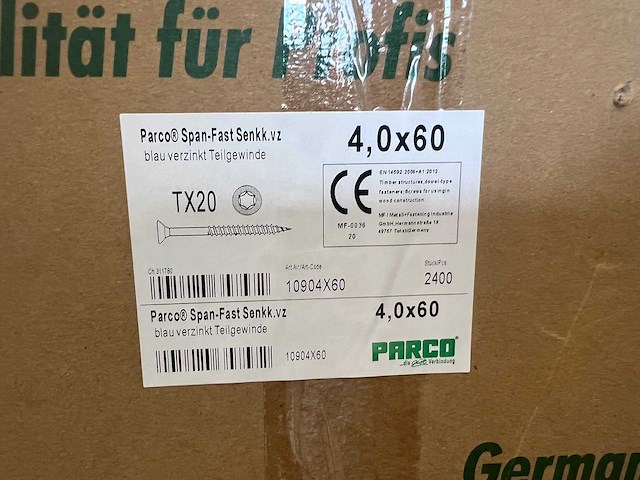 Grote partij schroeven (32400 stuks) halve pallet - afbeelding 6 van  10