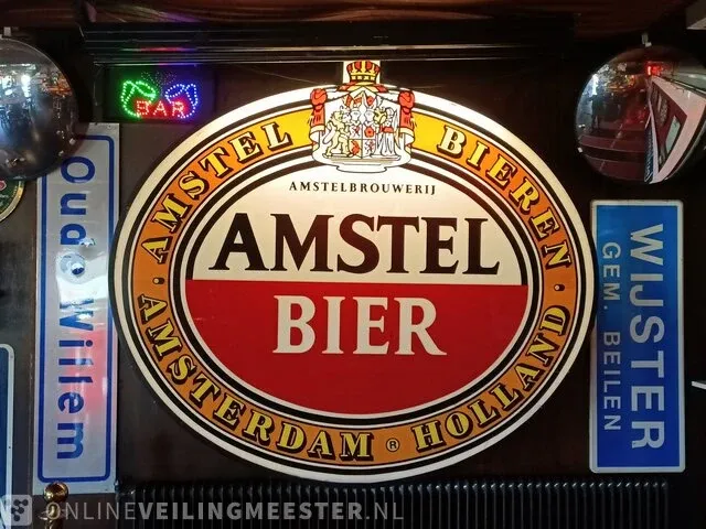 Grote reclame lichtbak amstel bier - afbeelding 1 van  5