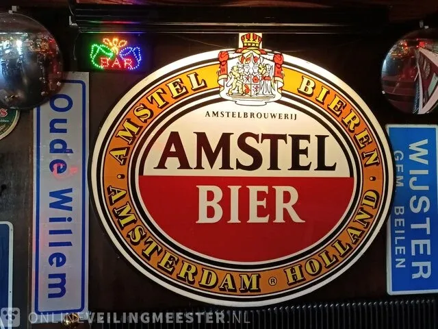 Grote reclame lichtbak amstel bier - afbeelding 2 van  5