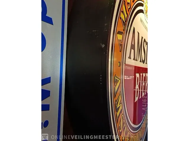 Grote reclame lichtbak amstel bier - afbeelding 4 van  5