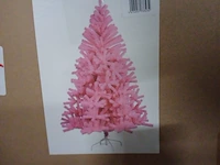 Grote rose kunst kerstboom nieuw in doos - afbeelding 4 van  9