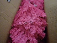 Grote rose kunst kerstboom nieuw in doos - afbeelding 2 van  9