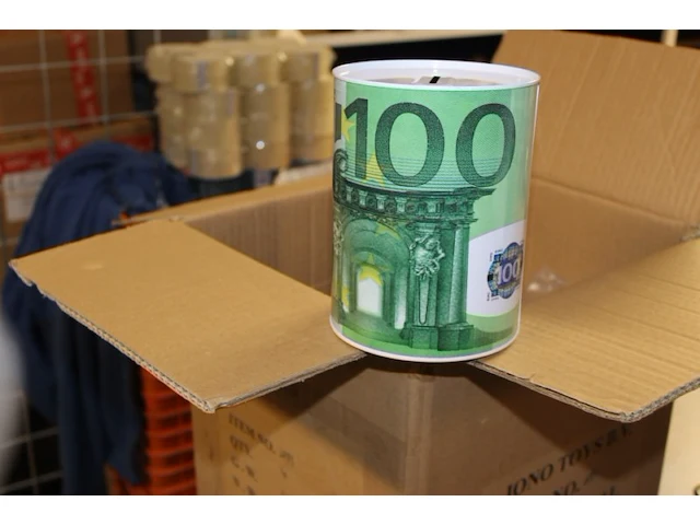 Grote spaarpot 100 euro 1x - afbeelding 1 van  3
