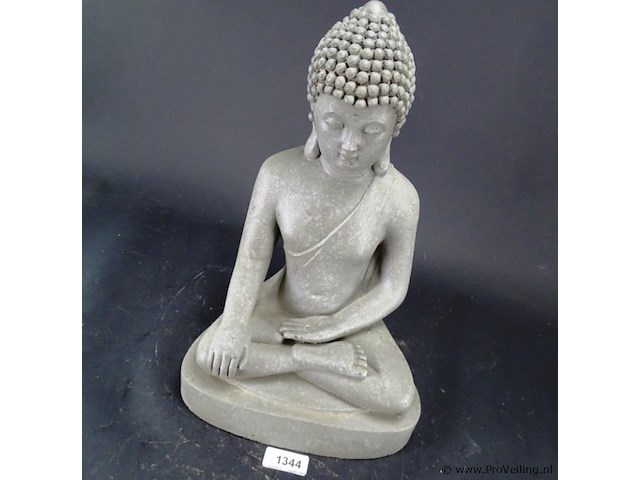 Grote stenen boeddha - afbeelding 3 van  5