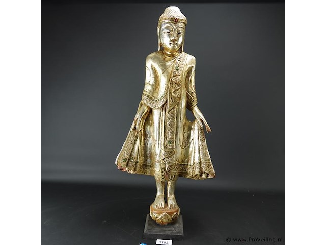 Grote vergulde boeddha - afbeelding 2 van  5