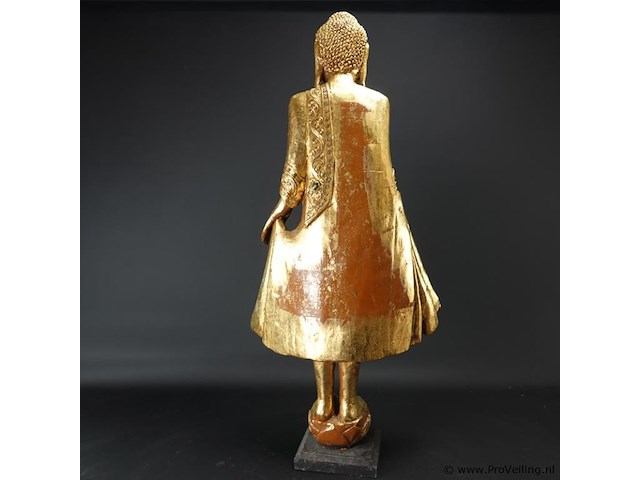 Grote vergulde boeddha - afbeelding 4 van  5