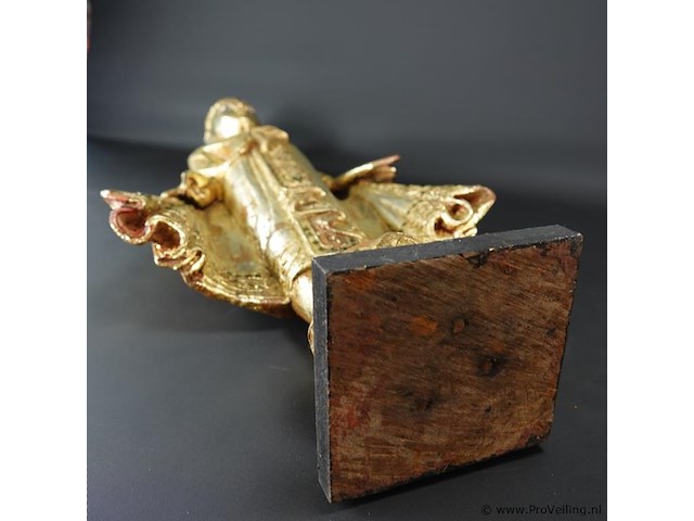 Grote vergulde boeddha - afbeelding 5 van  5