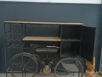 Grote wijnkast , brommer model, zwart - afbeelding 3 van  7