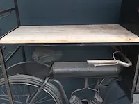 Grote wijnkast , brommer model, zwart - afbeelding 4 van  7