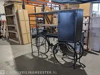 Grote wijnkast , brommer model, zwart - afbeelding 7 van  7
