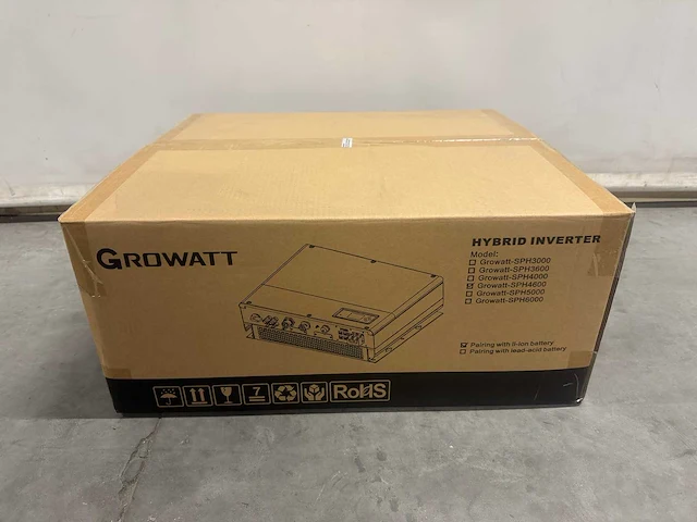 Growatt - sph4600 hybrid - omvormer - afbeelding 2 van  5
