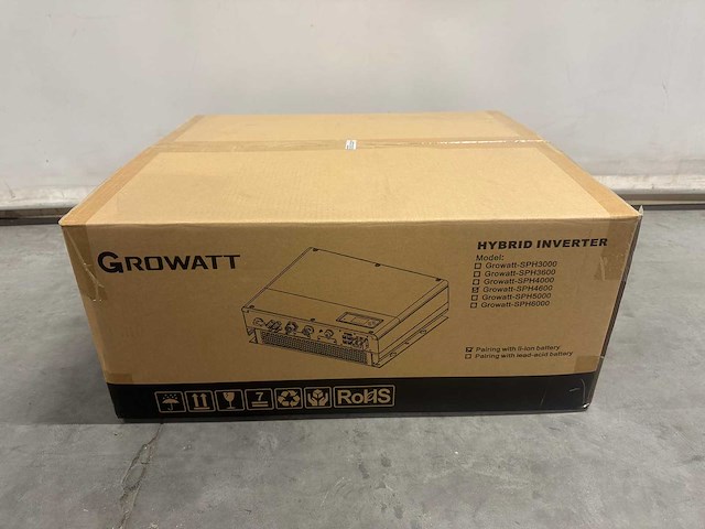 Growatt - sph4600 hybride - omvormer - afbeelding 2 van  5