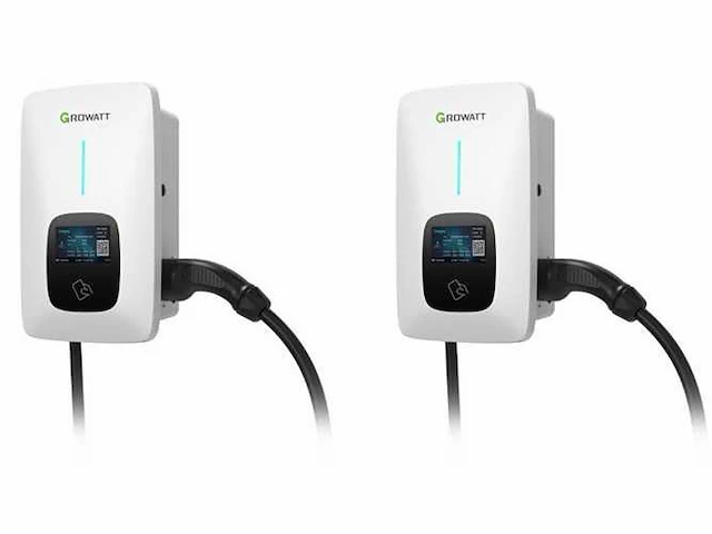 Growatt - thor 22as-p (wifi) - set van 2 laadpalen voor alle elektrische auto’s - afbeelding 1 van  9