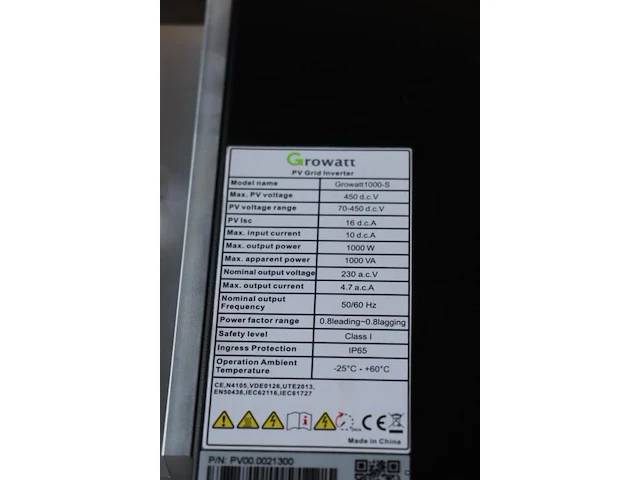 Growatt inverter/omvormer | model 1000-s - afbeelding 2 van  4
