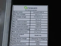 Growatt inverter/omvormer | model 1000-s - afbeelding 2 van  4