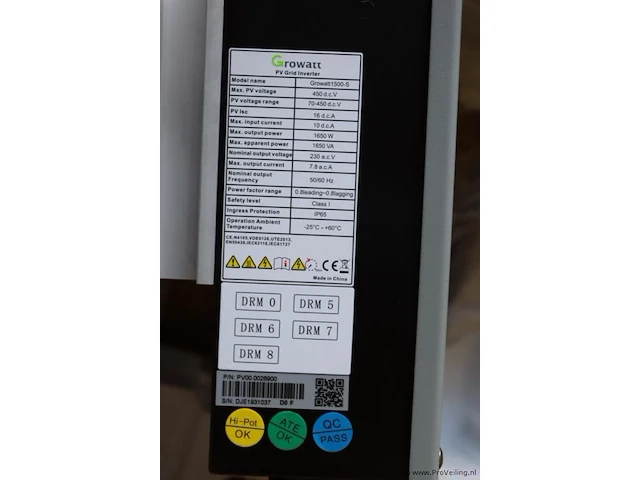 Growatt inverter/omvormer | model 1500-s - afbeelding 2 van  4