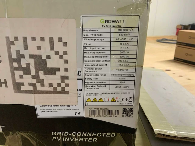 Growatt mic 3000tl-x omvormer (5x) - afbeelding 5 van  5