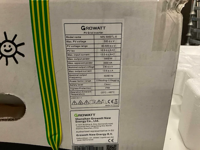Growatt min3000tl-x omvormer - afbeelding 3 van  3