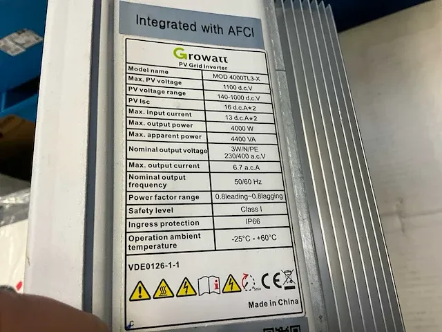 Growatt mod 4000tl3-x omvormer - afbeelding 5 van  5