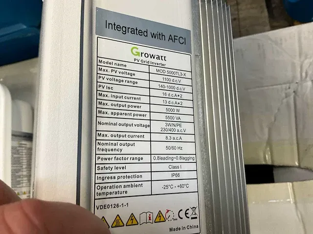 Growatt mod 5000tl3-x omvormer - afbeelding 5 van  5