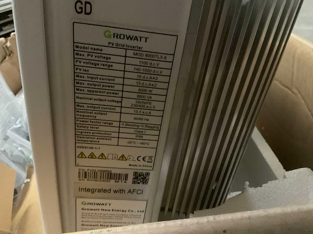 Growatt mod8000tl3-x omvormer - afbeelding 3 van  6