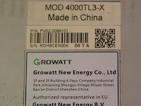 Growatt pv grid inverter voor zonnepanelen model mod 4000tl3-x | nieuw in doos - afbeelding 4 van  4