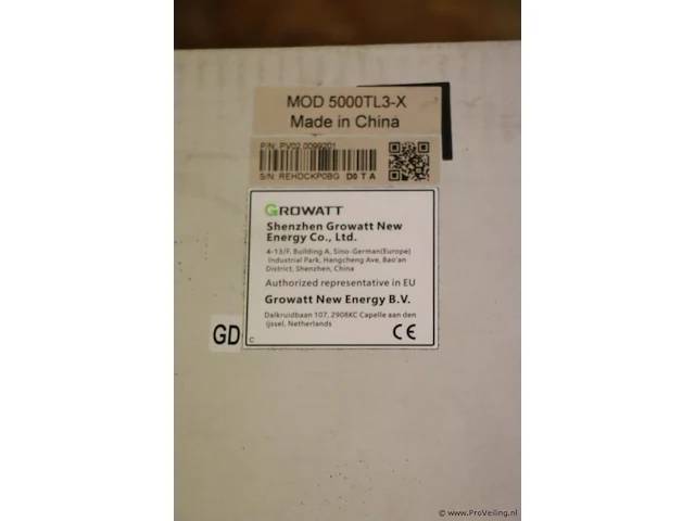 Growatt pv grid inverter voor zonnepanelen model mod 5000tl3-x | nieuw in doos - afbeelding 4 van  4