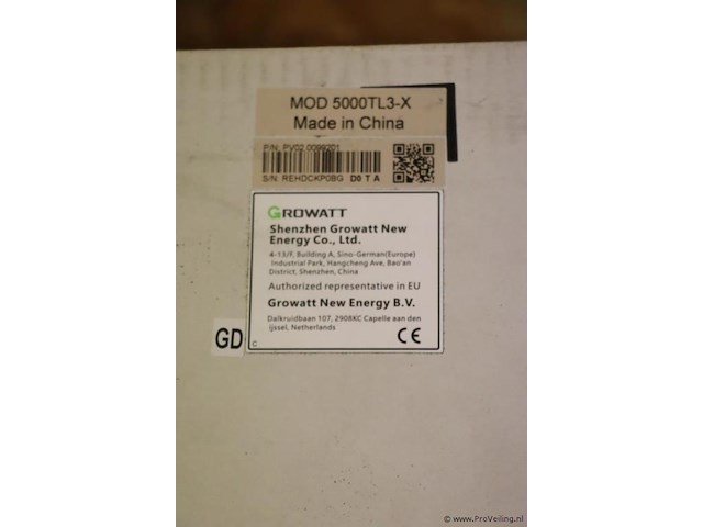 Growatt pv grid inverter voor zonnepanelen model mod 5000tl3-x | nieuw in doos - afbeelding 4 van  4
