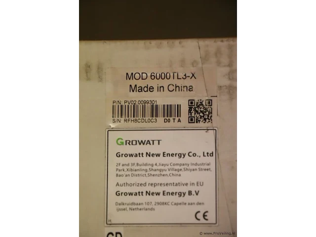 Growatt pv grid inverter voor zonnepanelen model mod 6000tl3-x | nieuw in doos - afbeelding 4 van  4