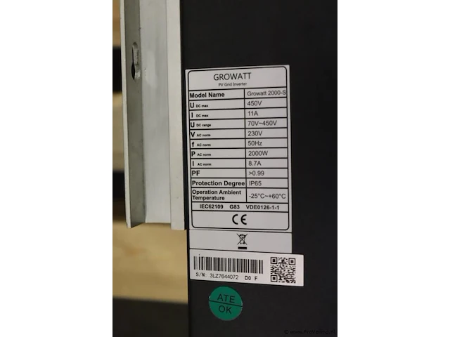 Growatt pv-inverter/omvormers | model 1000-s en 2000-s | 2 stuks - afbeelding 3 van  3