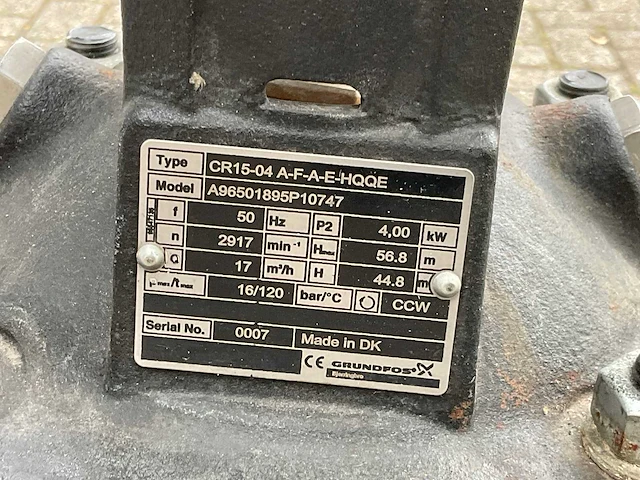 Grundfos - cre 15-04 - pomp units - afbeelding 9 van  9
